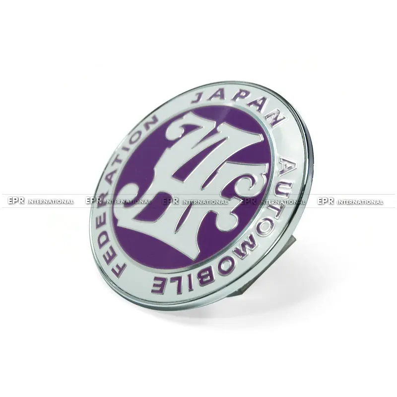 JAF фиолетовый эмблема алюминиевая передняя решетка значок