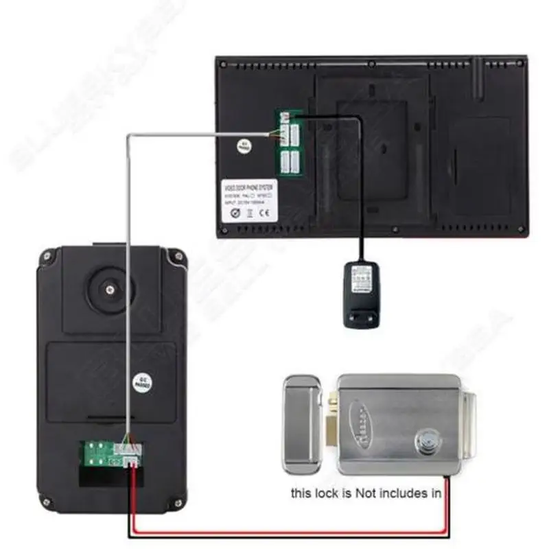 Дверной звонок с дистанционным управлением разблокировка 7 дюймового экрана