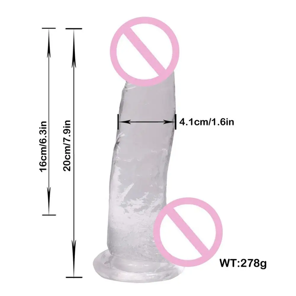 Превосходный мягкий желеобразный реалистичный фаллоимитатор 7 5 дюйма