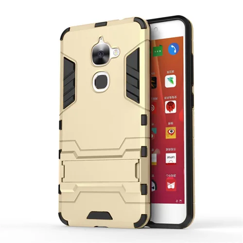 Gold TOLIFEEL для LeEco Le 2 Pro Чехол X527 Жесткий PC гибридный защитный чехол с подставкой для LeTV LeEco Le S3 X626 Чехол Мягкий силиконовый чехол - Цвет: Gold
