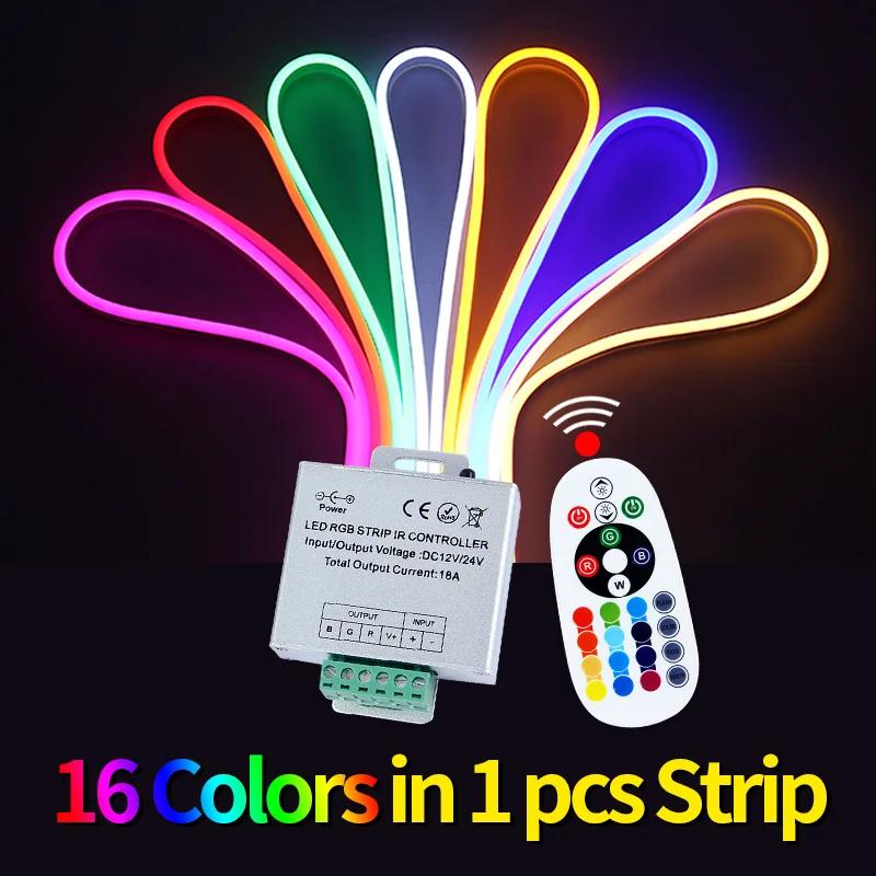 Светодиодная лента SMD5050 RGB, 12 в пост. Тока, 1 м/5 м/10 м, 15 м/20 м, гибкий неоновый светодиодный светильник, Настольный светильник, водонепроницаемый домашний декор, светодиодный праздничный светильник s