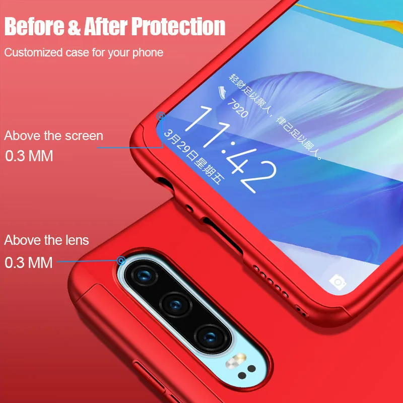 BALMORA 360 полный защитный чехол для huawei P30 Pro lite P20 P10 Plus P9 P8 |