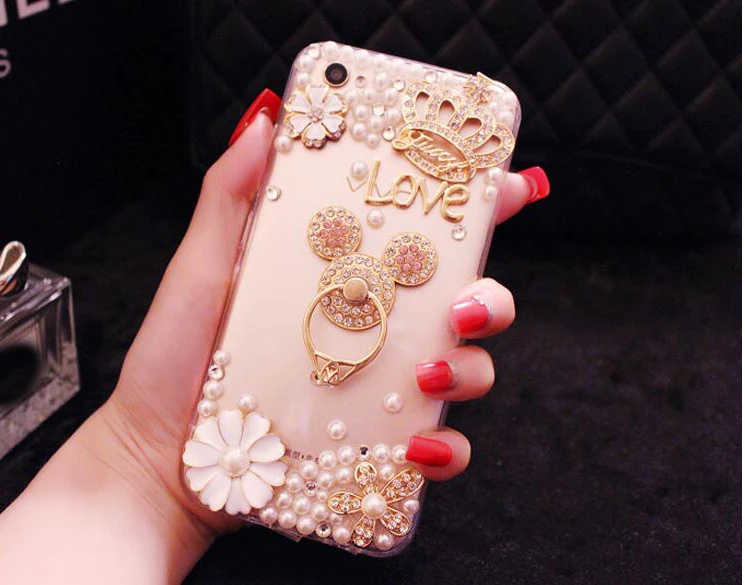 Горный хрусталь палец держатель телефонного звонка Flip смарт-чехол для Meizu 16 15 M15