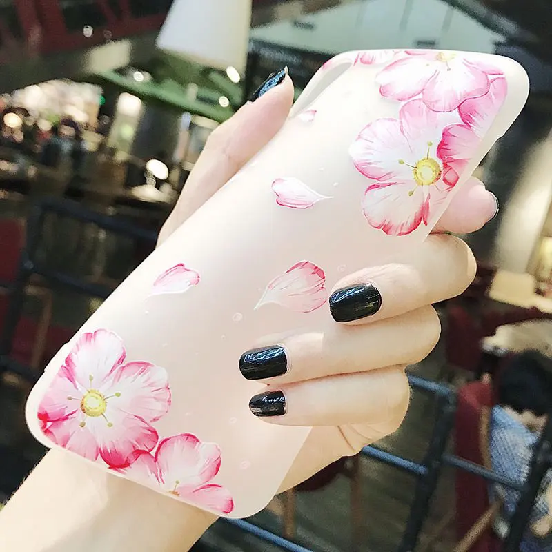 Flower Patterned Case For iPhone XS Max XR 6 6S 8 Plus X Soft Silicone Floral Protect TPU Cover Back Cases iphone 7 |