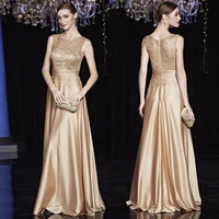 lace two shoulder royal champagne gold lace long party colored sequin mother of the bride dresses formal plus size