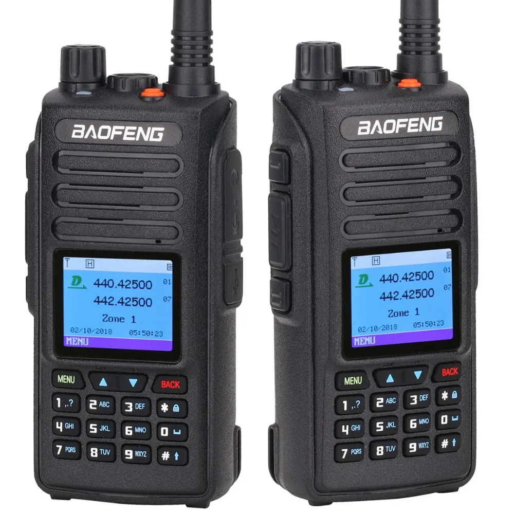 2 шт. портативная рация Baofeng DMR аналоговая цифровая (GPS) двойной Ретранслятор с