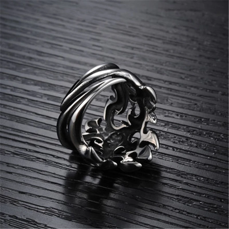 Высокая конец мода Выдалбливают кольцо восстановление древних путей Титана