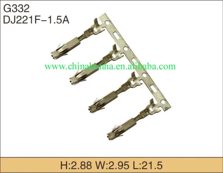 Бесплатная доставка 100 шт авто терминал разъем обжимные клеммы DJ221F-1.5A