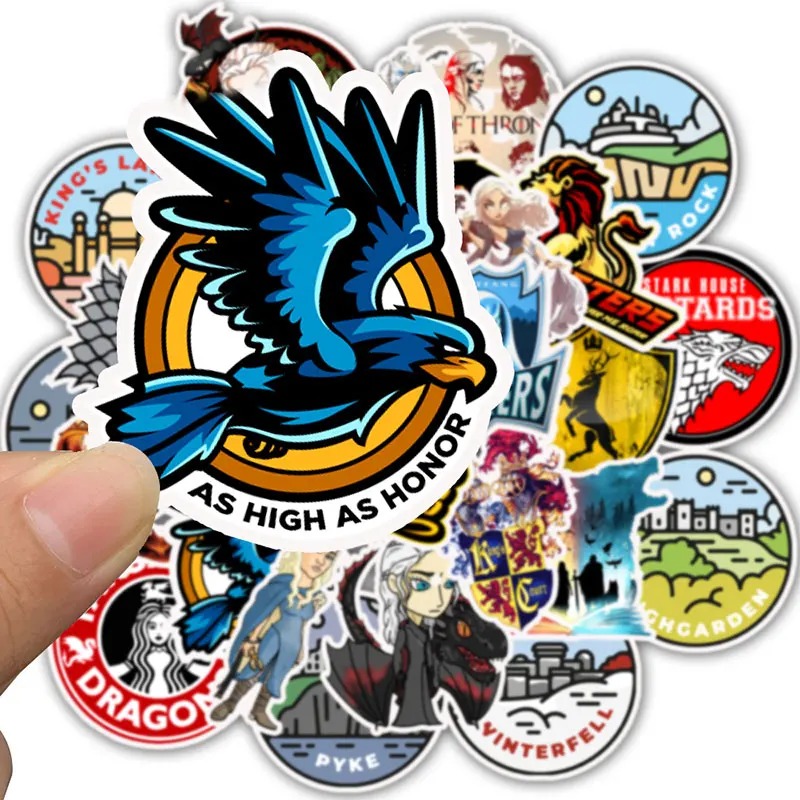 50 ⑤ упак. аниме мультфильм Игра престолов наклейки для багажа ноутбука