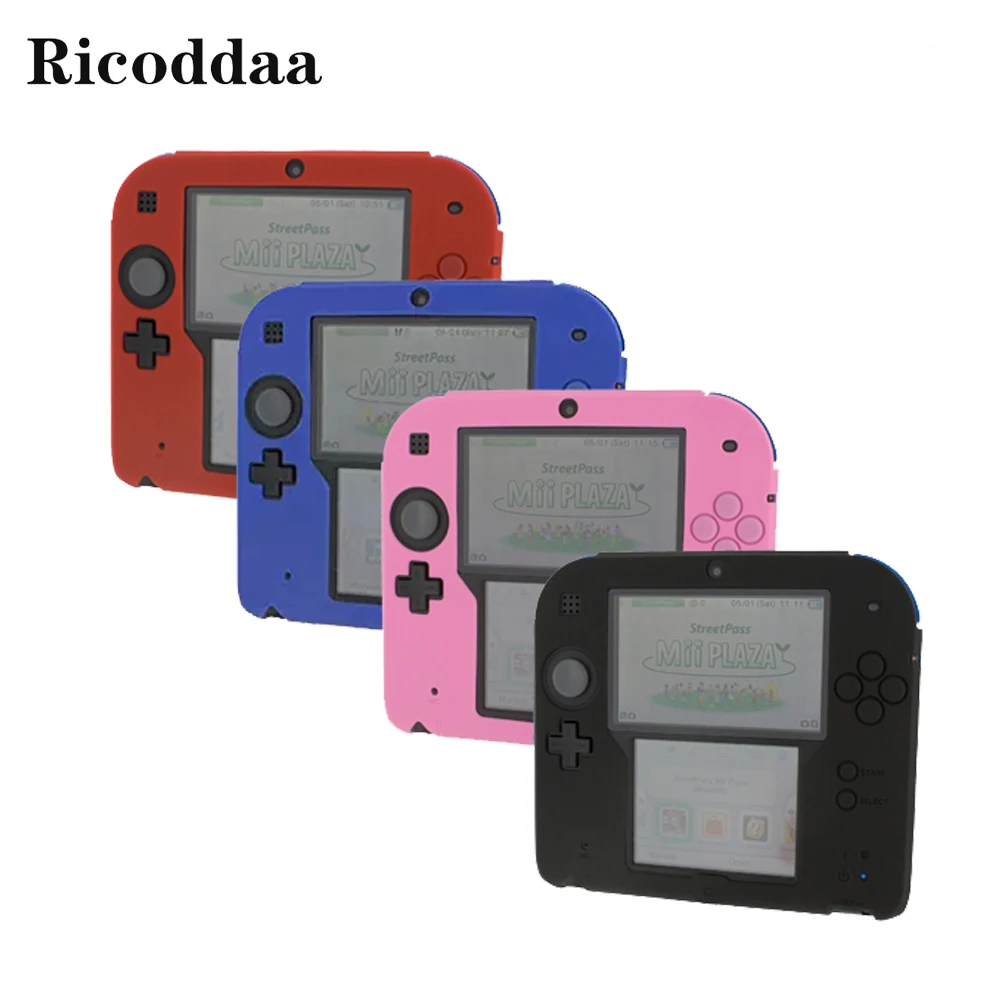 Разноцветный Мягкий силиконовый чехол для Nintendo 2DS защитный из мягкой гелевой