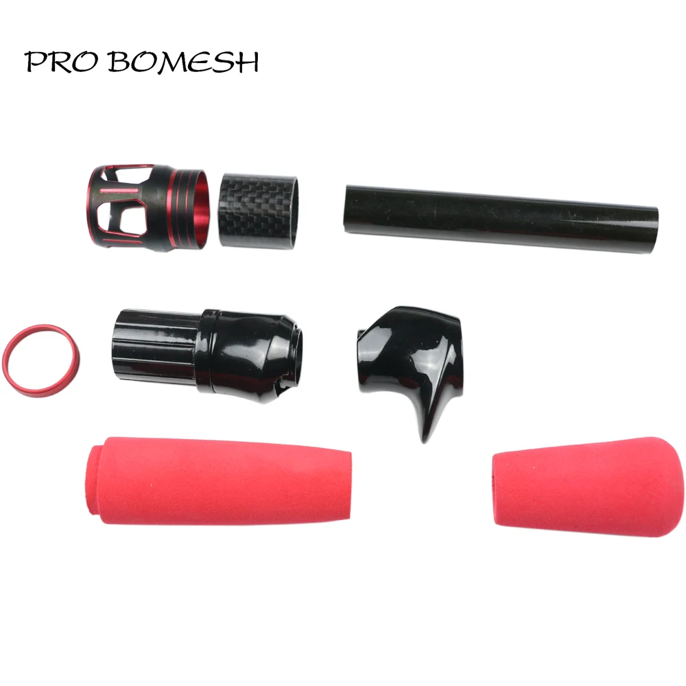 Pro Bomesh 1 комплект 51 г алюминиевая Зажимная гайка+ 3 к углеродистая трубка литье EVA ручка комплект DIY Удочка Полюс аксессуар ремонт стержень
