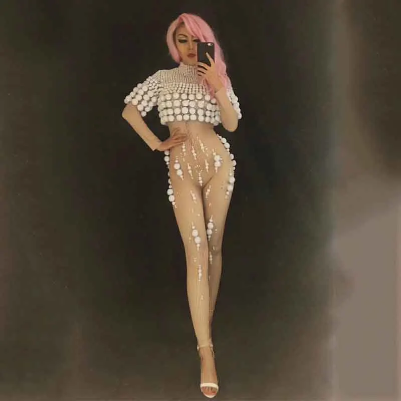 

DJ Costume Sexy Outfits For Woman DJ DS Nightclub Party Wear Fashion Jumpsuit Leggings Dance Costume Bodysuit Rompers DJ149