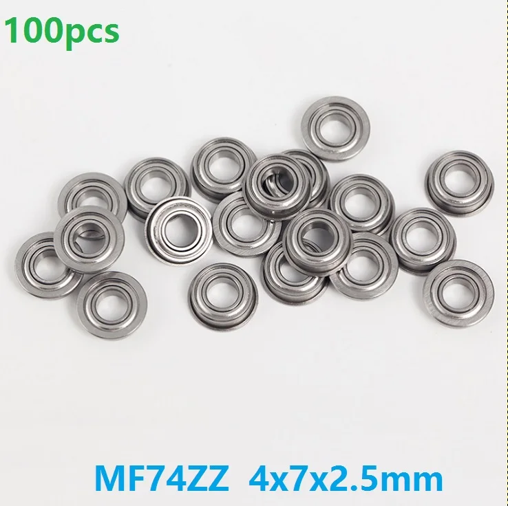 Wholesale MF74 MF74ZZ F674ZZ F674-ZZ ZZ flange bearing flanged Miniature Deep Groove Ball Bearing 4*7*2.5mm 4x7x2.5mm