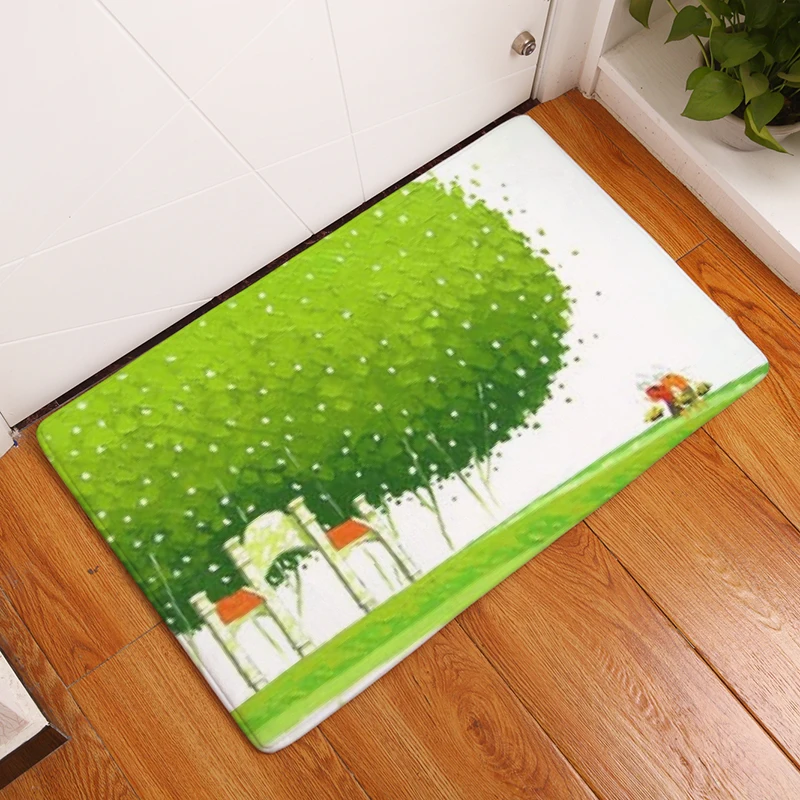 Фланелевые коврики с принтом дерева времени для спальни гостиной ковры