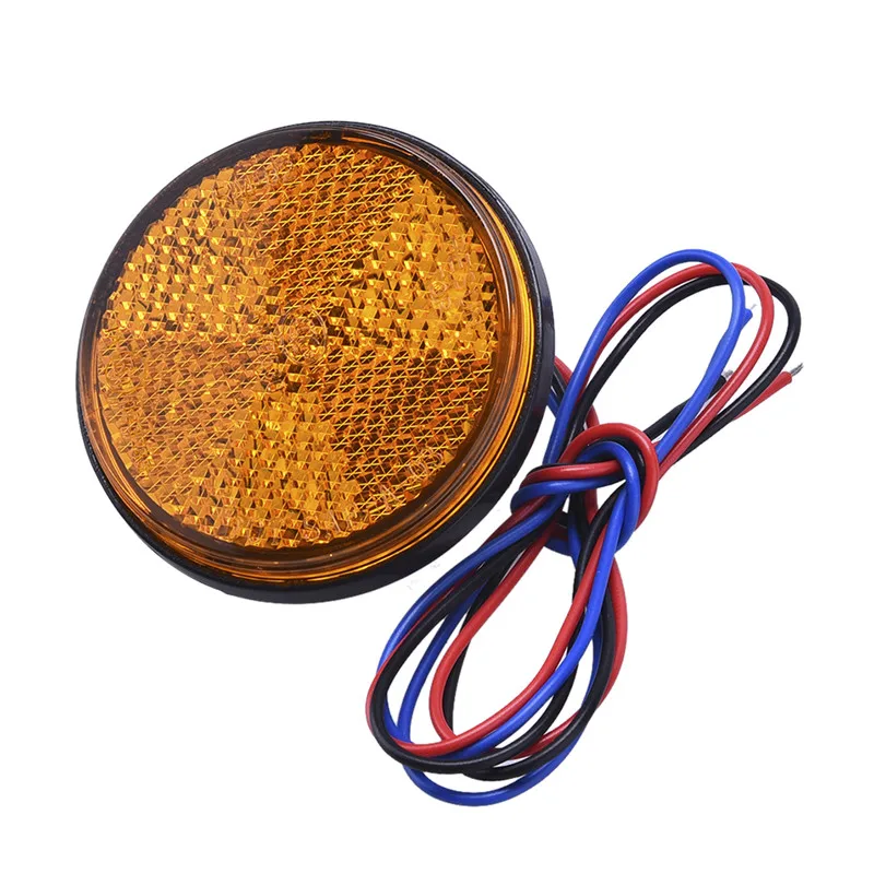 Красный желтый белый 24 SMD Автомобильные круглые задние фонари для ATV светодиодные