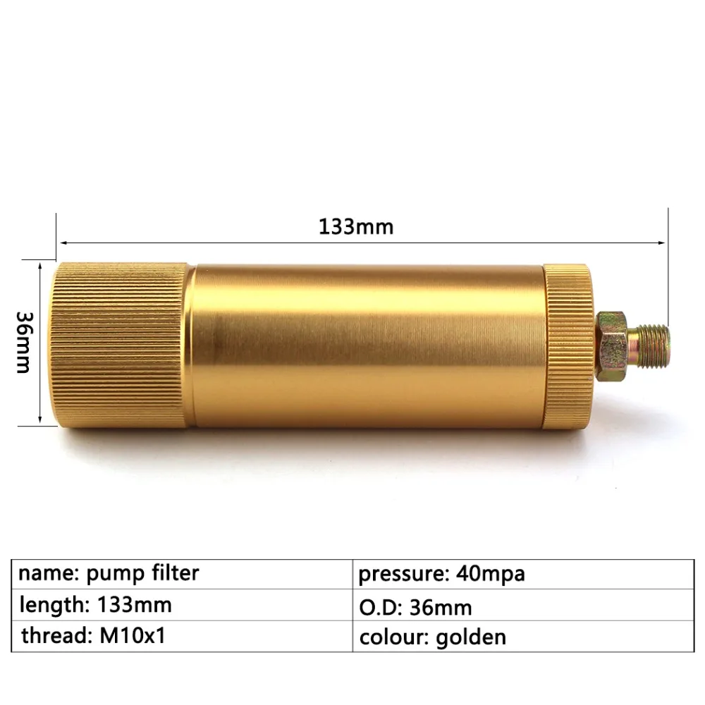 PCP Пейнтбол Airforce 300 бар 4500psi ручной насос фильтр M10x1 водно-масляный сепаратор фильтрации воздуха 50 см давление шланг быстрый соединитель