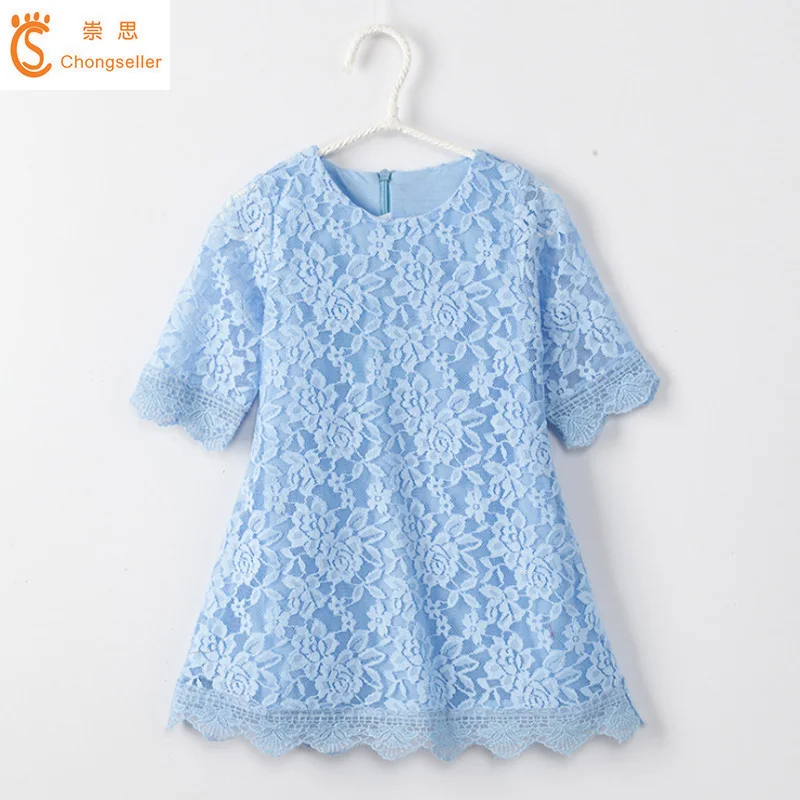 

Summer Style Girls Floral lace Dress Children clothing Princess Dress For Kids Party Wear Meninas Vestidos