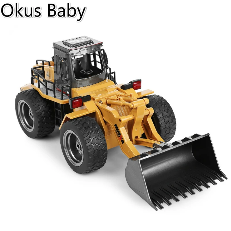 2021 Newest RC Car 6CH 1/18 Trucks Metal Bulldozer Charging RTR Remote Control Truck Construction Vehicle Car For Kids Toys