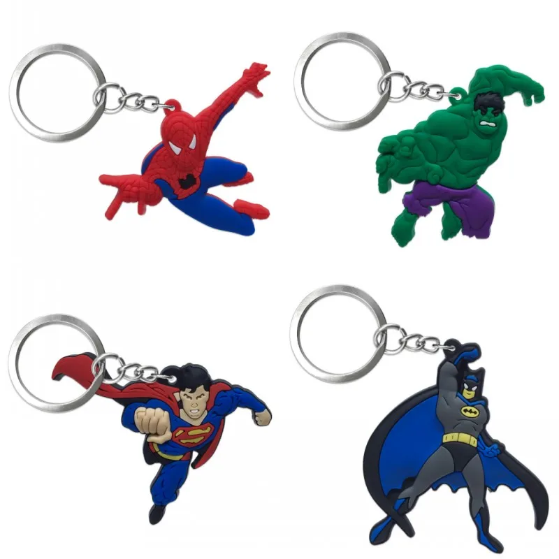 7012G 20 шт. брелок ПВХ мультфильм брелок Marvel Микки Аниме Фигурка Минни брелок для ключей модные подвески-безделушки - Цвет: 7012G