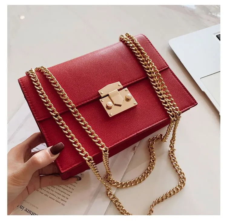 Модные дизайнерские сумки через плечо для женщин 2019 новые металлические простые