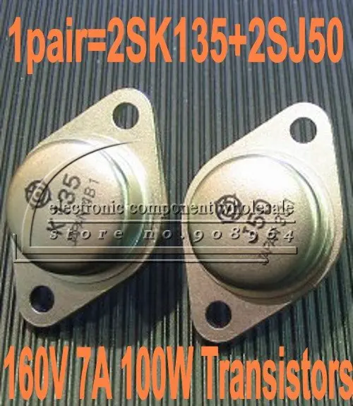 5 пара/лот 1 пара = 2SK135 + 2SJ50 K135 J50 160 в 7A 100 Вт аудиотрубные Транзисторы бесплатная