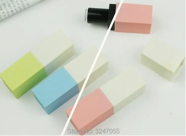 

40pcs/lot 12.1mm Square Elegant Plastic Lip Rouge Container, DIY Classic Pink Lip Balm Subpackage, Green Empty Lipstick Tube