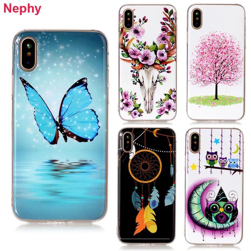 Роскошный силиконовый чехол для телефона iPhone 6 s S 7 7S 8 Plus X 10 5 5S 5SE 5C 6Plus 6splus 7plus 8plus