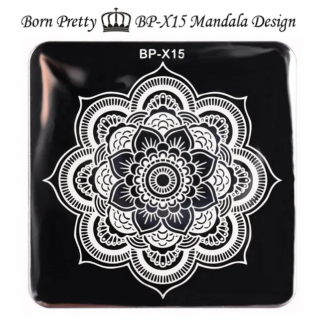 1 шт BORN PRETTY Квадратный шаблон для штамповки ногтей целующийся животный крест Зодиак дизайн 6*6 см пластина с изображениями для нейл-арта BP-X13