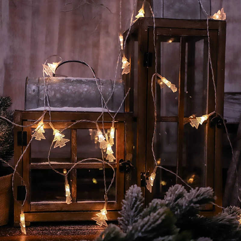 Прозрачная гирлянда на рождественскую елку 10 м светодиодный Декор для