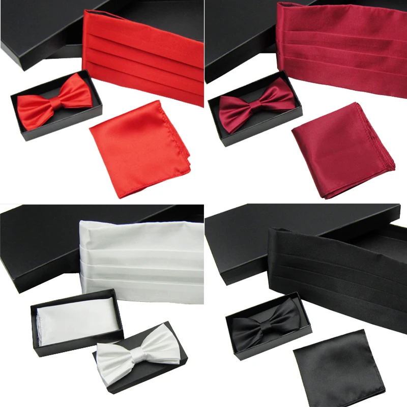 Мужской галстук бабочка квадратный носовой платок Свадебный подарочная