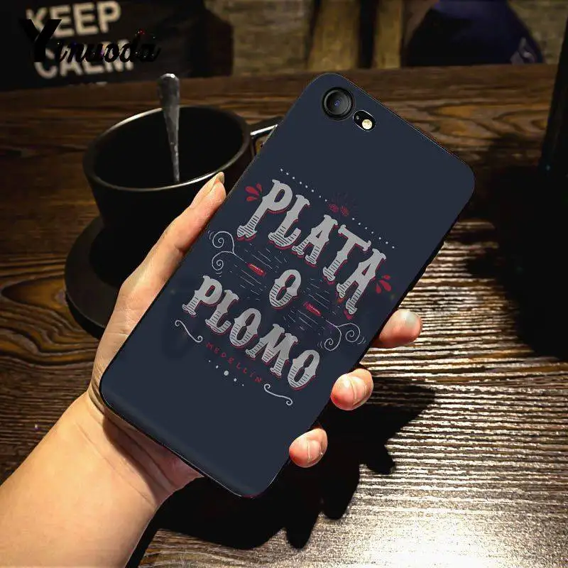 Yinuoda для iPhone 7 6 X Чехол Lead Narcos Pablo Escobar самые классные аксессуары телефонов 7X6 6S 8 Plus 5