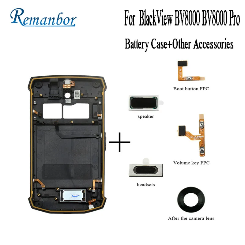 Чехол для аккумулятора remanбор BlackView bv8000 pro чехол объектива камеры наушник громкий