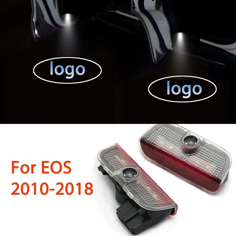 2 шт. светодиодная подсветка двери автомобиля с логотипом для Volkswagen EOS 2008 2015 VW