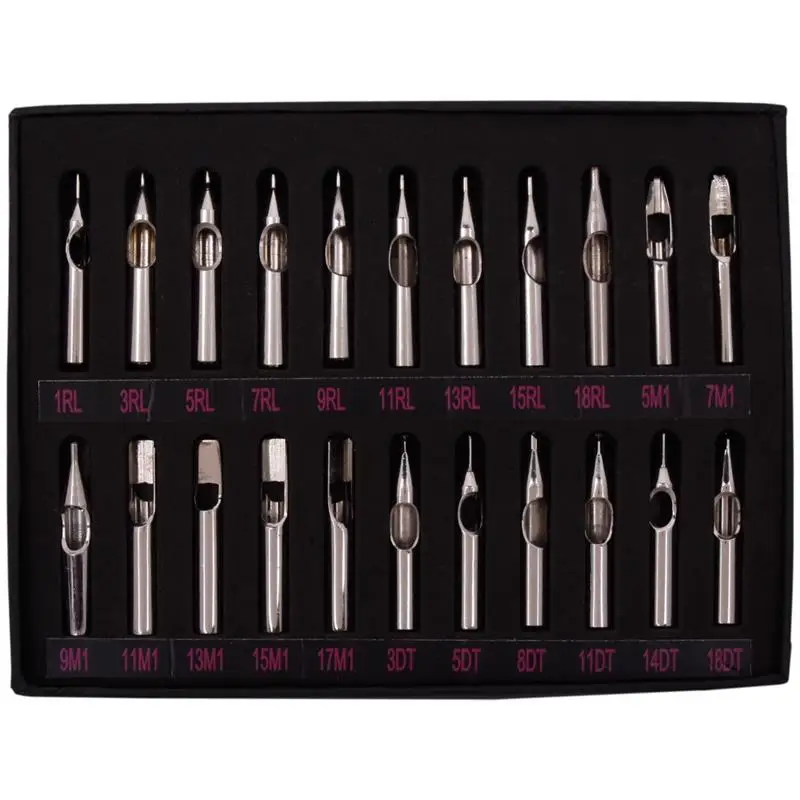 BEST 22Pcs наконечники из нержавеющей стали набор наконечников для игл