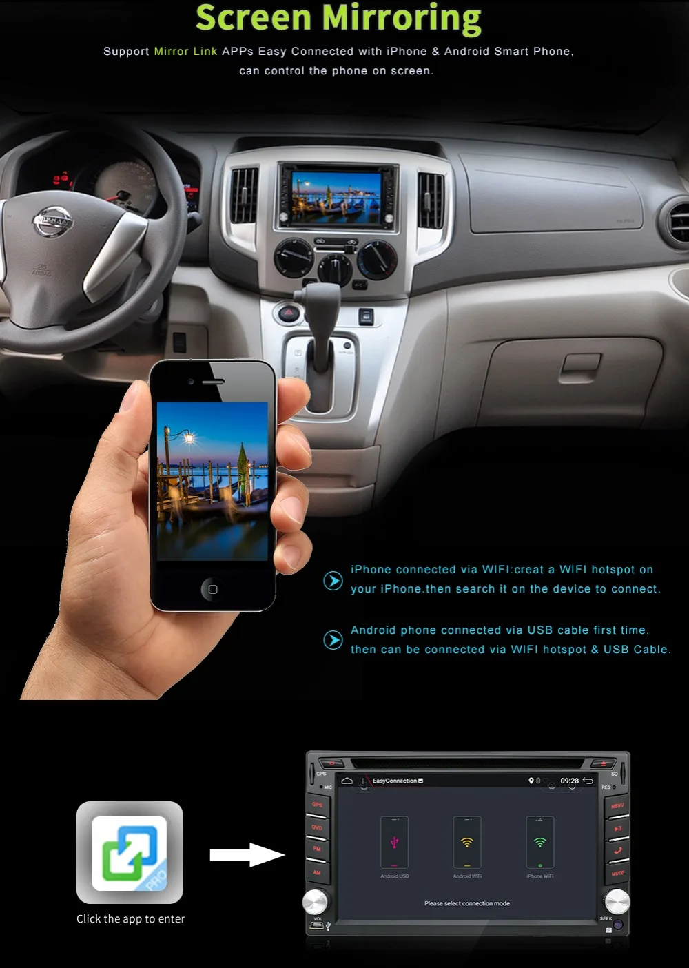 Универсальный 2 din Android 7 1 DVD плеер автомобиля с gps + Wi Fi Bluetooth автомобильное FM Радио