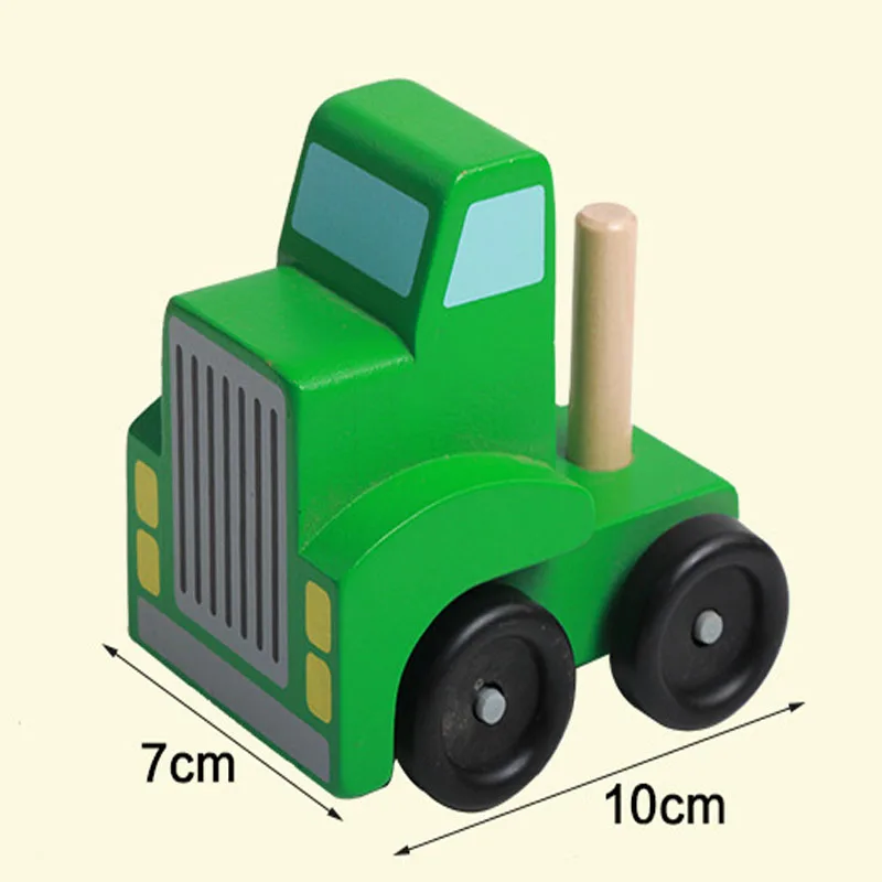 2018 Детские DIY деревянная игрушка грузовик Для детей раннего образования Diecasts