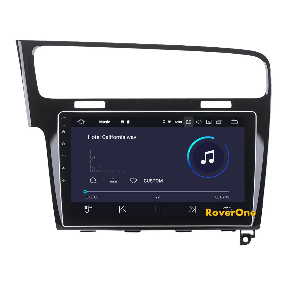RoverOne для VW Golf 7 MK7 VII 2013 Android 9,0 Авторадио автомобильный мультимедийный плеер радио gps навигация головное устройство без DVD