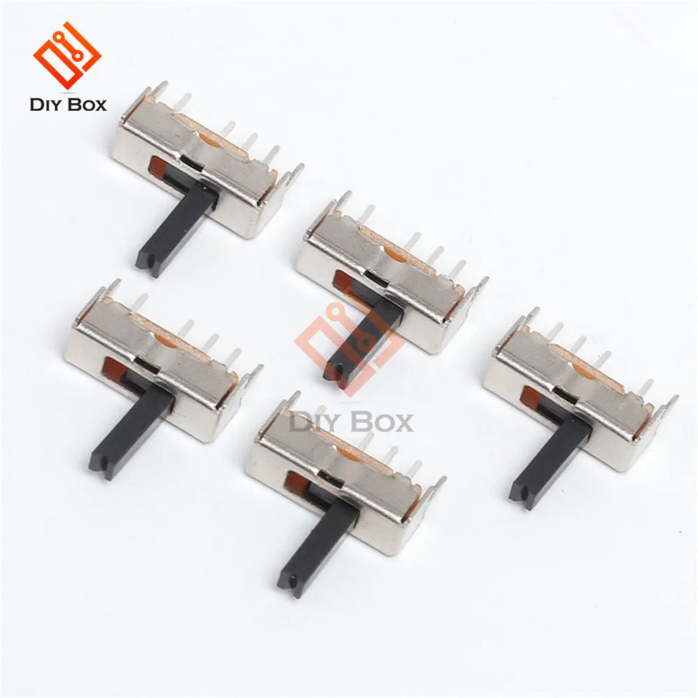 10 шт. SS13D07 скользящий переключатель 1P3T 4Pin W/ручка 6 мм 3 положения тумблер Для DIY Электронный