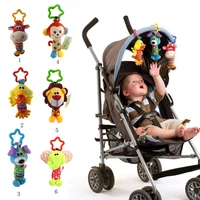 baby kids rattle toys cartoon animal plush hand bell baby stroller crib hanging rattles infant baby toys gifts