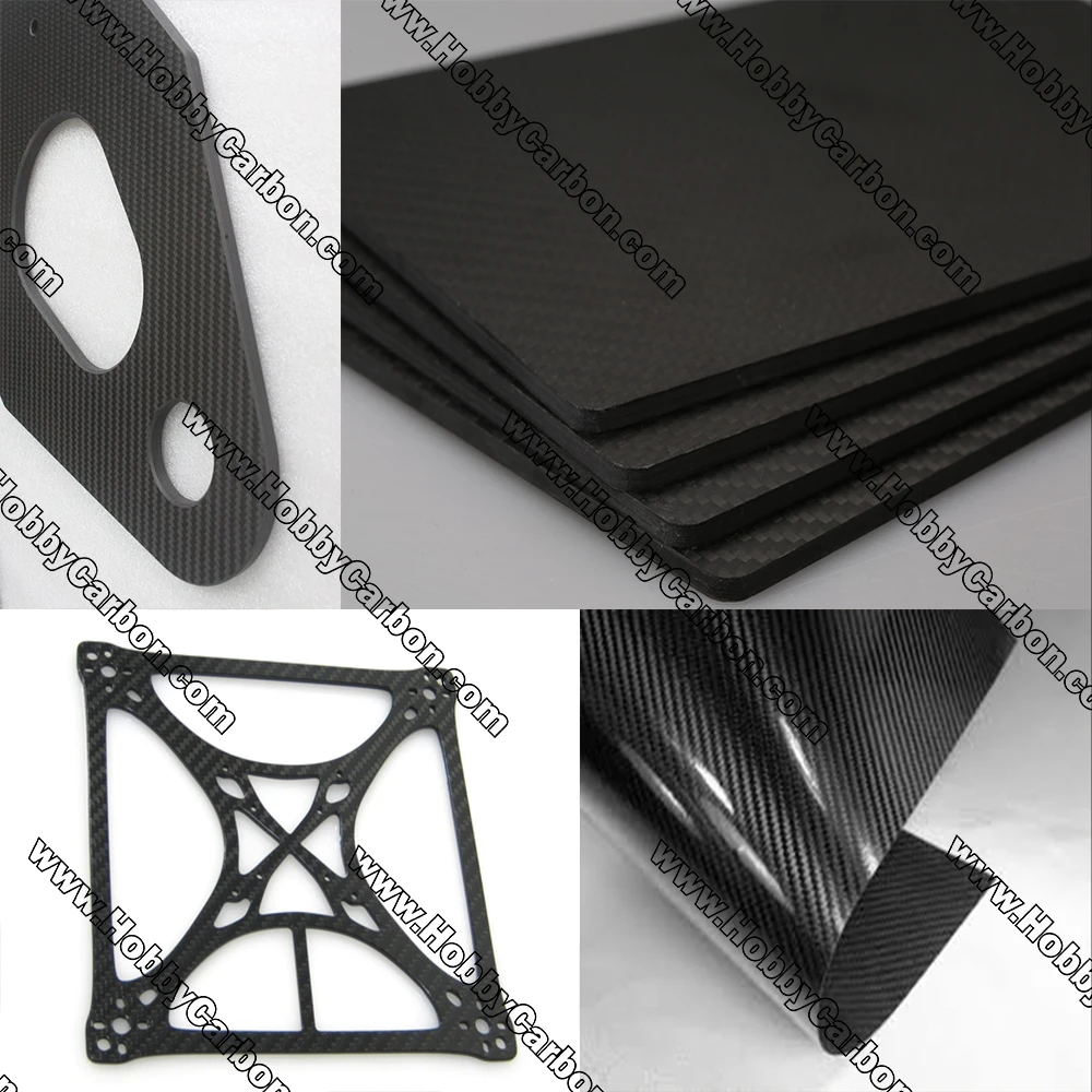 HOBBY CARBON Mix толщина 1 5 мм/2 0 мм полный листы из углеродного волокна переплетенного