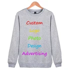 Мужской свитшот, пуловер, однотонный спортивный костюм для женщин, камуфляжный, для мальчиков, класс рок, Униформа, изготовленный на заказ логотип, фото дизайн, худи с принтом