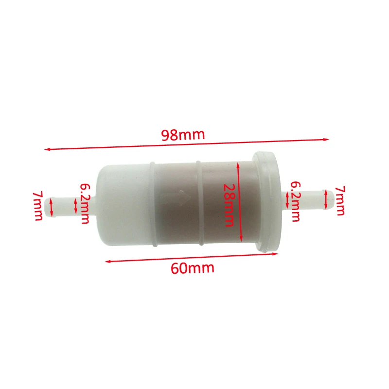XLSION Aftermarket 5 шт. 1/4 &quotТОПЛИВНЫЙ ФИЛЬТР ДЛЯ Briggs &amp Stratton John Deere Mercury Johnson evinгруб ATV