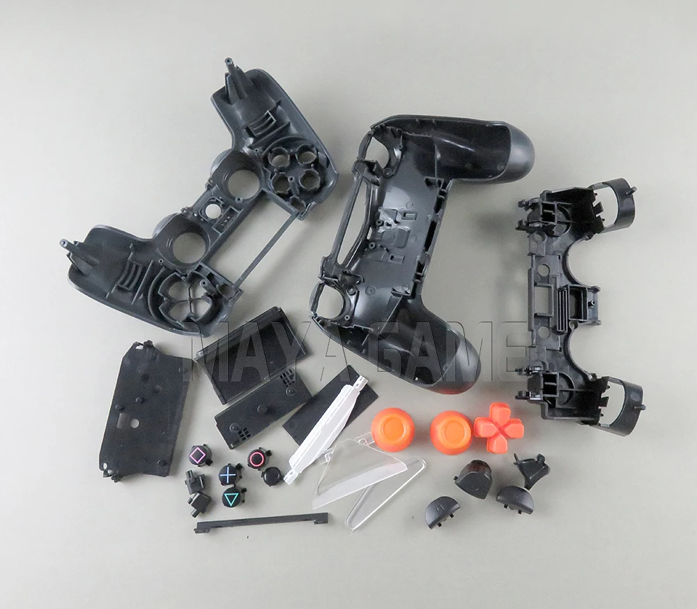 Для sony PS4 Геймпад контроллер JDS-020 JDS-040 2,0 4,0 Прозрачный передний задний корпус чехол и кнопки Mod Kit