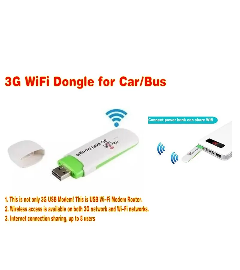 Мобильная точка доступа 3G USB wifi донгл с несколькими sim картами для автомобиля плюс