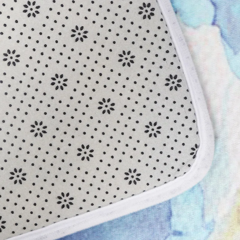 Европейские толстые губчатые напольные коврики с принтом для кухни