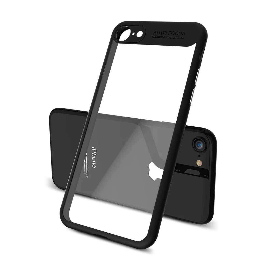 KISSCASE Ультратонкий чехол для iPhone X 6 6S 7 8 Plus прозрачный из ТПУ и ПК зеркальный