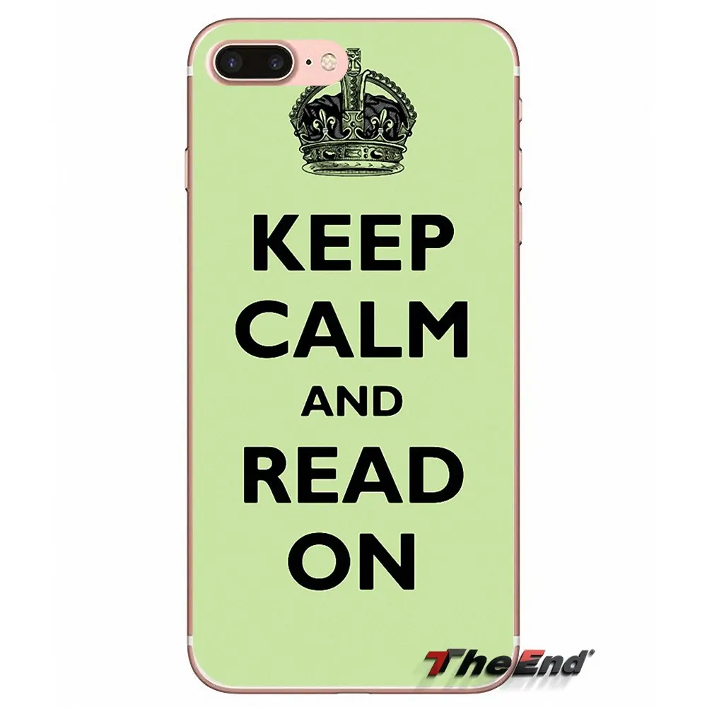 Мягкий чехол для HTC One M7 M8 A9 M10 E9 Plus Desire 630 530 626 628 816 820 Motorola G G2 G3 Keep calm and Read On art Print |