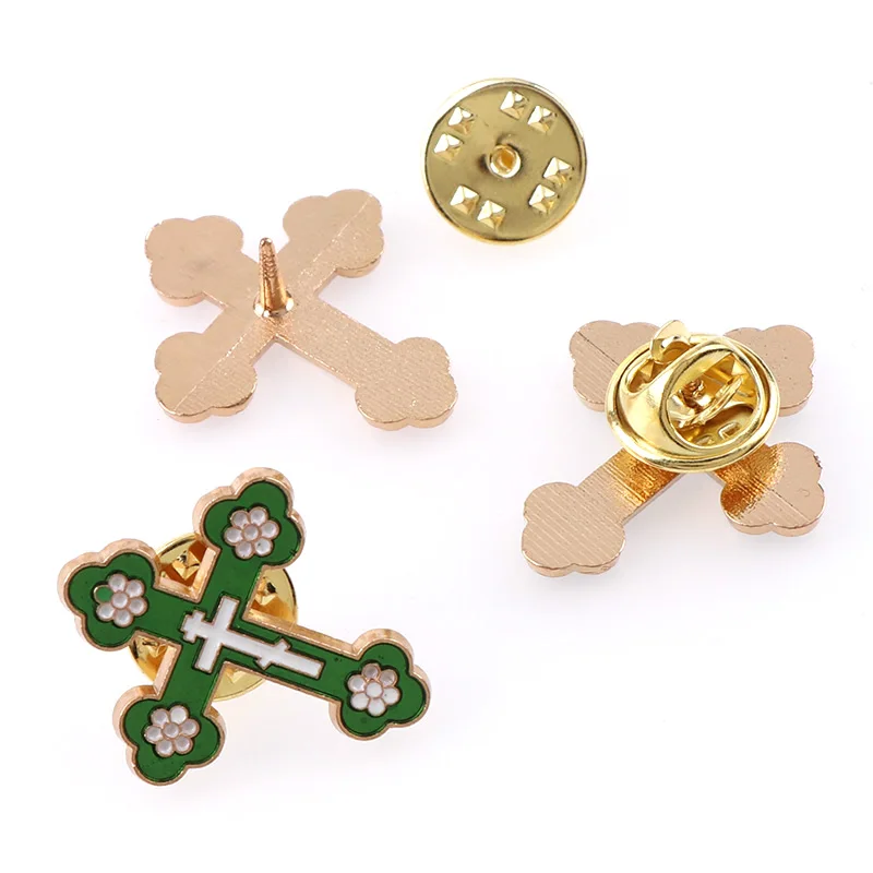 Металлические значки в виде распятия стиле Святого Христа булавки для лацканов с