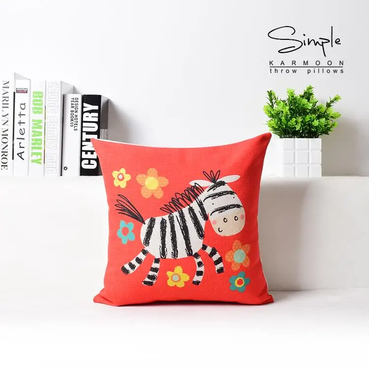 Подушка с воздушным шаром Ежик подушка ручная Раскрашенная зебрами наволочка из