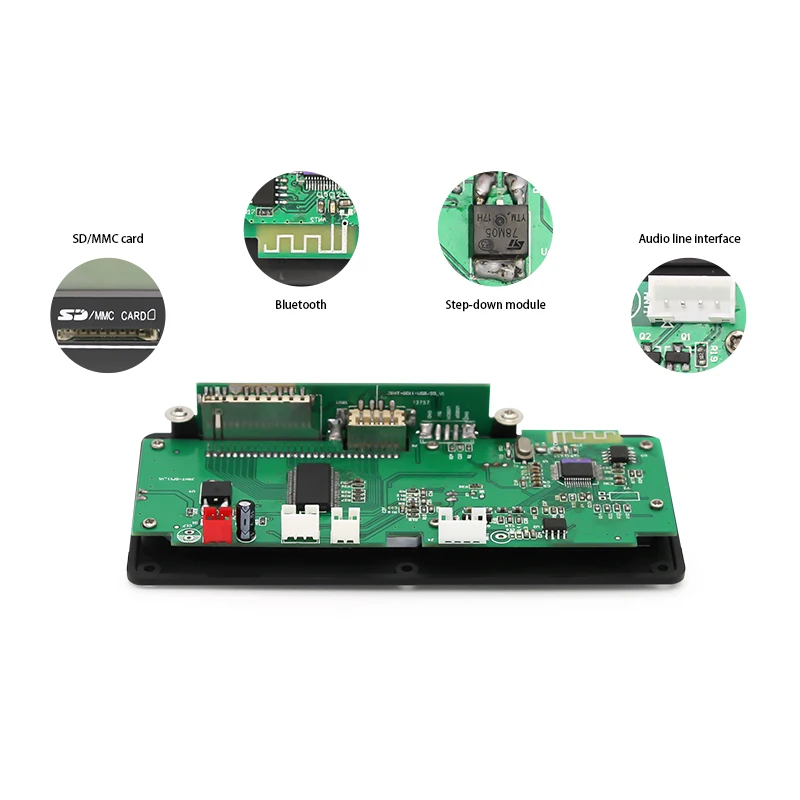 DC 12 В 4,0 Bluetooth MP3 декодер плата аудио модуль USB SD WAV WMA FM пульт дистанционного управления